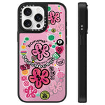 Custodia per telefono con specchio e motivo floreale., For iPhone 16, For iPhone 15 Pro Max, For iPhone 15 Pro