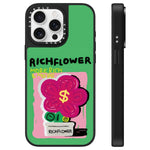 Custodia per telefono con specchio e motivo floreale., For iPhone 16, For iPhone 15 Pro Max, For iPhone 15 Pro
