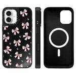 Custodia magnetica per telefono con specchio a specchio con motivo leopardato e ciliegie., For iPhone 16 Pro Max, For iPhone 16 Pro, For iPhone 16 Plus