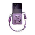 Custodia per telefono antiurto in ecopelle vegana con fibbia laterale magnetica e cinturino da polso., For Galaxy Z Flip6 / 7 FE, For Galaxy Z Flip7 5G, For Galaxy Z Flip5