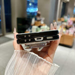Custodia per telefono antiurto in ecopelle vegana con fibbia laterale magnetica e cinturino da polso., For Galaxy Z Flip6 / 7 FE, For Galaxy Z Flip7 5G, For Galaxy Z Flip5