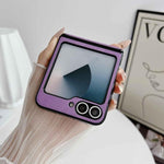 Custodia per telefono antiurto Axis in ecopelle vegana, For Galaxy Z Flip6 / 7 FE, For Galaxy Z Flip7 5G, For Galaxy Z Flip5