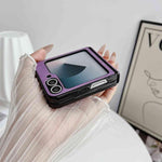 Custodia per telefono antiurto Axis in ecopelle vegana, For Galaxy Z Flip6 / 7 FE, For Galaxy Z Flip7 5G, For Galaxy Z Flip5