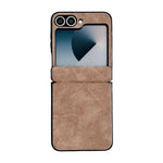 Custodia per telefono antiurto Axis in ecopelle vegana, For Galaxy Z Flip6 / 7 FE, For Galaxy Z Flip7 5G, For Galaxy Z Flip5