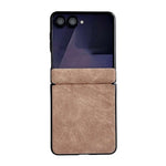 Custodia per telefono antiurto Axis in ecopelle vegana, For Galaxy Z Flip6 / 7 FE, For Galaxy Z Flip7 5G, For Galaxy Z Flip5