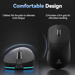 Mouse da gioco wireless SOLA SM822 Tri-Mode da 24000 DPI a 1000 Hz con base di ricarica RGB.