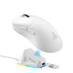 Mouse da gioco wireless SOLA SM822 Tri-Mode da 24000 DPI a 1000 Hz con base di ricarica RGB.
