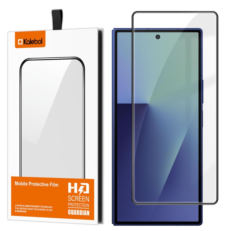Pellicola in vetro temperato HD Kalebol ad alto contenuto di alluminio, serigrafata a copertura totale, anti-impronta, con bordo nero., For Galaxy Z Fold8 Ultra 5G Outer Screen