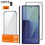 10 pezzi Kalebol Pellicola in vetro temperato HD ad alto contenuto di alluminio, serigrafata, a copertura totale, anti-impronta, con bordo nero, For Galaxy Z Fold8 Ultra 5G Outer Screen