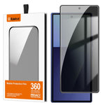 Pellicola per vetri temperati Kalebol ad alto contenuto di alluminio, serigrafata a copertura totale con bordo nero e privacy., For Galaxy Z Fold8 Outer Screen