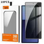 10 pezzi Kalebol Pellicola in vetro temperato ad alto contenuto di alluminio con serigrafia a copertura totale e bordo nero per la privacy, For Galaxy Z Fold8 Ultra 5G Outer Screen