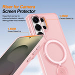 Custodia per telefono MagSafe con supporto girevole, For Galaxy S26+ 5G, For Galaxy S26 Ultra 5G, For Galaxy S26 5G