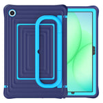 Custodia ibrida in silicone ondulato per PC e tablet con maniglia e tracolla, For Galaxy Tab A11+ / A9+