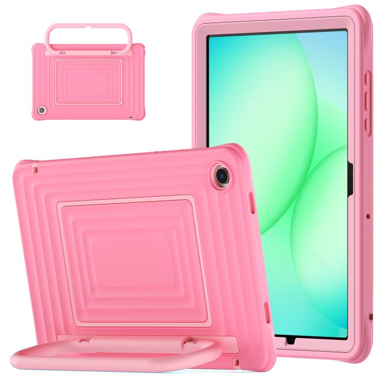 Custodia ibrida in silicone ondulato per PC e tablet con maniglia e tracolla, For Galaxy Tab A11+ / A9+