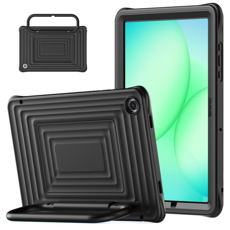 Custodia ibrida in silicone ondulato per PC e tablet con maniglia e tracolla, For Galaxy Tab A11+ / A9+