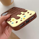 Custodia per telefono in silicone a forma di caramelle e cioccolato, For iPhone 14, For iPhone 14 Pro, For iPhone 14 Pro Max, For iPhone 13 Pro Max, For iPhone 13 Pro, For iPhone 13, For iPhone 12 Pro Max