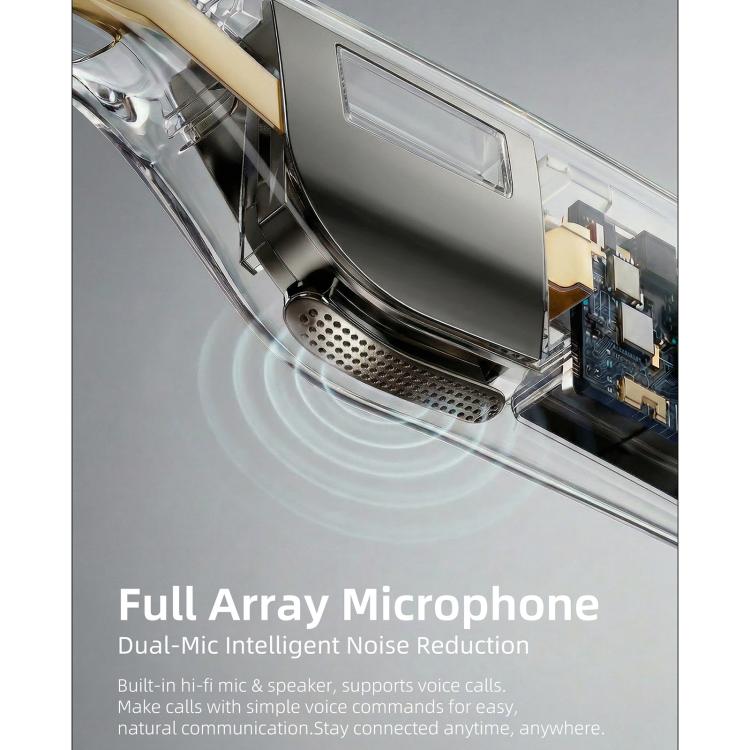 Occhiali intelligenti E06D da 13 MP 1080p 30 FPS con cancellazione del rumore e intelligenza artificiale, con controllo vocale/chiamate.