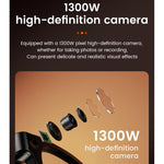 Occhiali intelligenti E06S da 13 MP 1080P con doppio altoparlante e intelligenza artificiale, supporto per musica e chiamate.