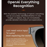 Occhiali intelligenti E06S da 13 MP 1080P con doppio altoparlante e intelligenza artificiale, supporto per musica e chiamate.