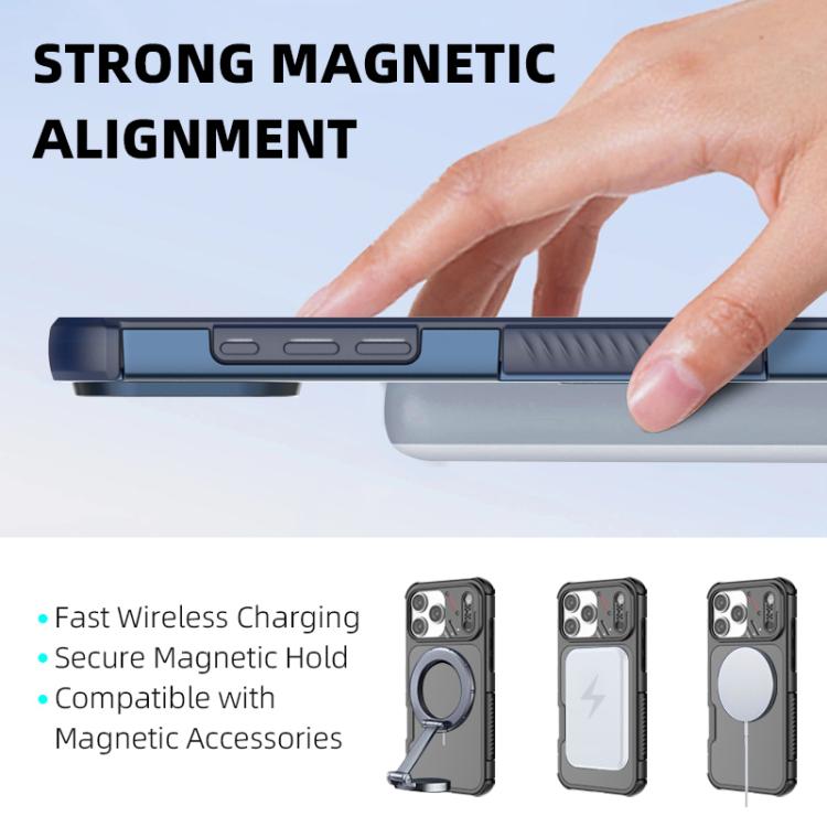 Custodia per telefono MagSafe in TPU + PC antiurto e dissipazione del calore., For iPhone 18 Pro / 17 Pro, For iPhone 18 Pro Max/17 Pro Max, For iPhone 16 Pro Max, For iPhone 16 Pro, For iPhone 16, For iPhone 15 Pro Max