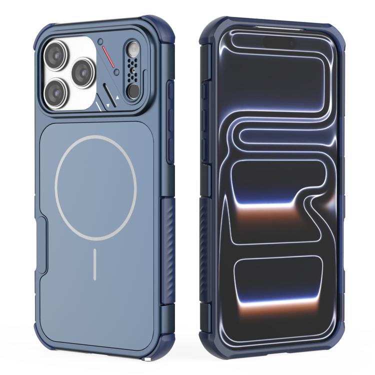 Custodia per telefono MagSafe in TPU + PC antiurto e dissipazione del calore., For iPhone 18 Pro / 17 Pro, For iPhone 18 Pro Max/17 Pro Max, For iPhone 16 Pro Max, For iPhone 16 Pro, For iPhone 16, For iPhone 15 Pro Max