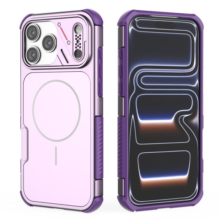 Custodia per telefono MagSafe in TPU + PC antiurto e dissipazione del calore., For iPhone 18 Pro / 17 Pro, For iPhone 18 Pro Max/17 Pro Max, For iPhone 16 Pro Max, For iPhone 16 Pro, For iPhone 16, For iPhone 15 Pro Max
