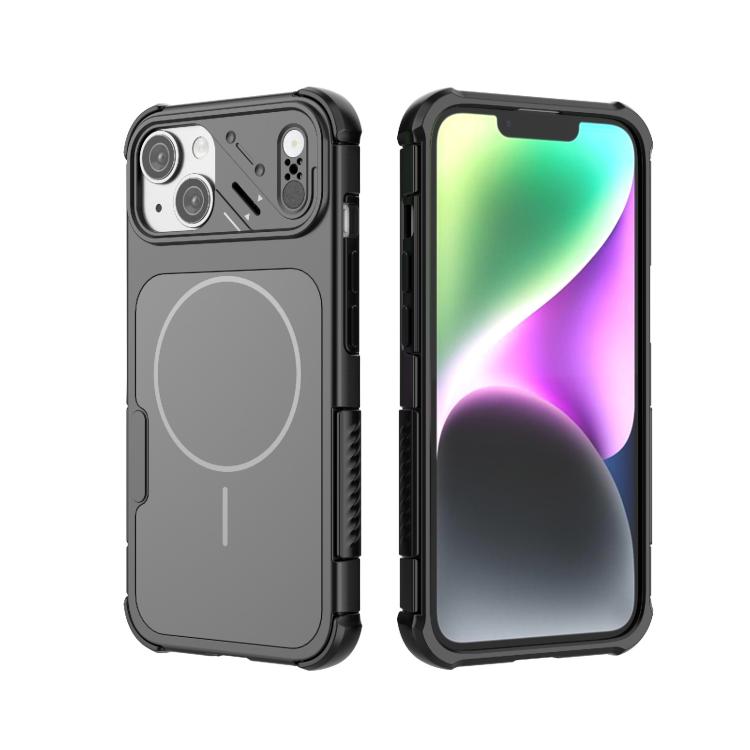 Custodia per telefono MagSafe in TPU + PC antiurto e dissipazione del calore., For iPhone 15 Pro, For iPhone 15 Plus, For iPhone 14 Plus, For iPhone 14, For iPhone 14 Pro, For iPhone 14 Pro Max