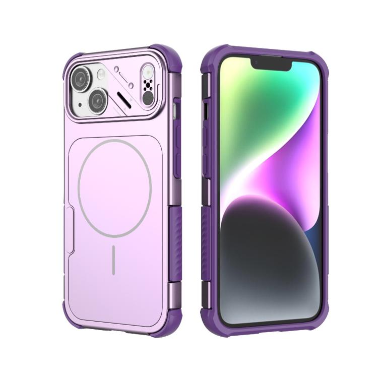 Custodia per telefono MagSafe in TPU + PC antiurto e dissipazione del calore., For iPhone 15 Pro, For iPhone 15 Plus, For iPhone 14 Plus, For iPhone 14, For iPhone 14 Pro, For iPhone 14 Pro Max