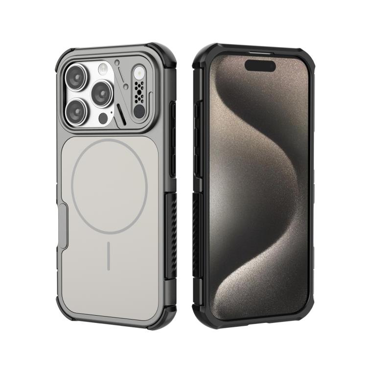 Custodia per telefono MagSafe in TPU + PC antiurto e dissipazione del calore., For iPhone 18 Pro / 17 Pro, For iPhone 18 Pro Max/17 Pro Max, For iPhone 16 Pro Max, For iPhone 16 Pro, For iPhone 16, For iPhone 15 Pro Max