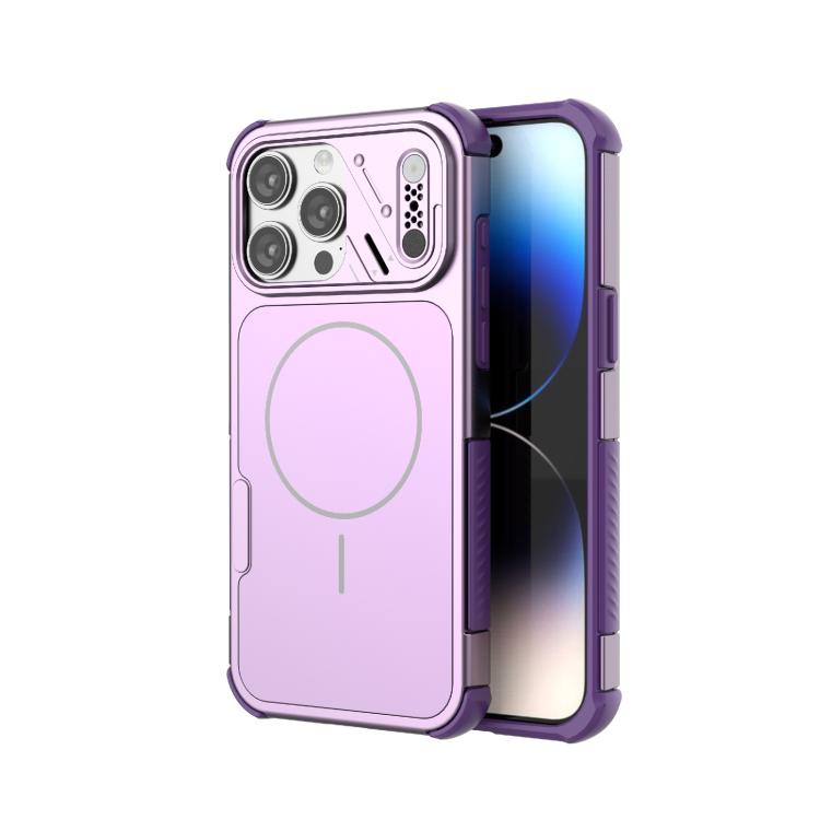 Custodia per telefono MagSafe in TPU + PC antiurto e dissipazione del calore., For iPhone 18 Pro / 17 Pro, For iPhone 18 Pro Max/17 Pro Max, For iPhone 16 Pro Max, For iPhone 16 Pro, For iPhone 16, For iPhone 15 Pro Max