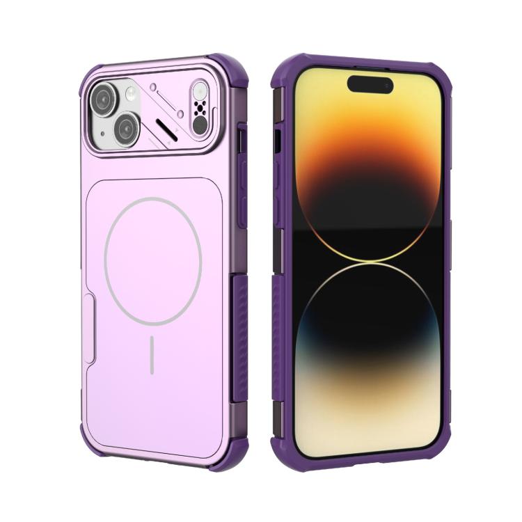 Custodia per telefono MagSafe in TPU + PC antiurto e dissipazione del calore., For iPhone 15 Pro, For iPhone 15 Plus, For iPhone 14 Plus, For iPhone 14, For iPhone 14 Pro, For iPhone 14 Pro Max