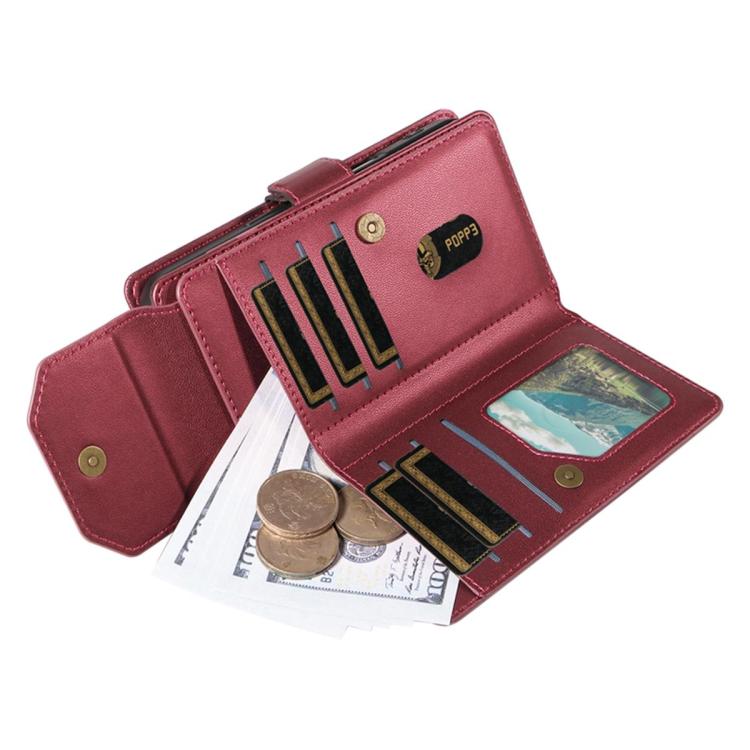 Portafoglio multi-carta, custodia in pelle per telefono con cinturino, For Galaxy A27 5G