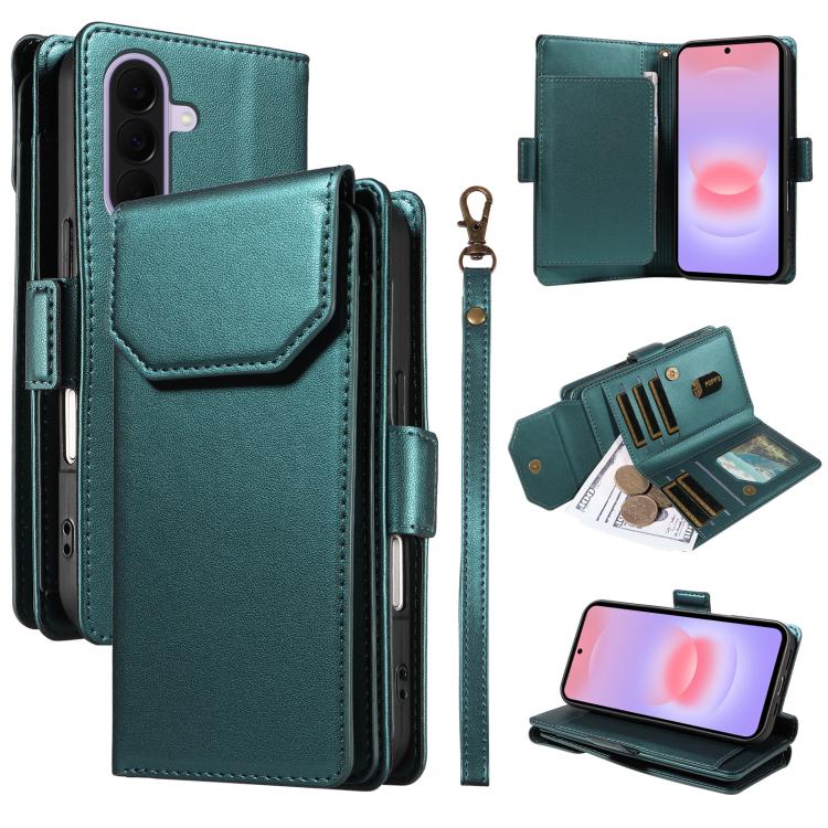 Portafoglio multi-carta, custodia in pelle per telefono con cinturino, For Galaxy A27 5G