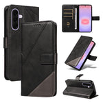 Custodia per telefono in pelle con cuciture a diamante, For Galaxy A27 5G