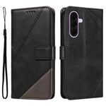Custodia per telefono in pelle con cuciture a diamante, For Galaxy A27 5G