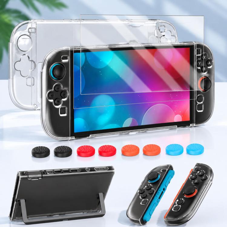Set custodia policarbonato e vetro temperato per Nintendo Switch
