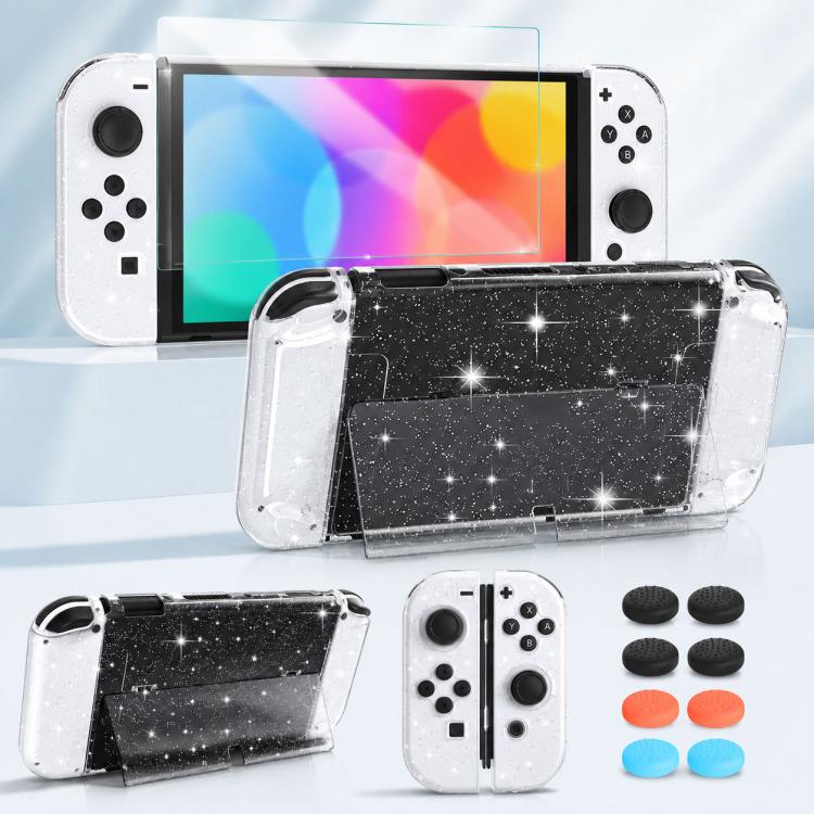 Set custodia policarbonato e vetro temperato per Nintendo Switch
