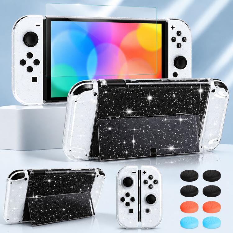 Set custodia policarbonato e vetro temperato per Nintendo Switch