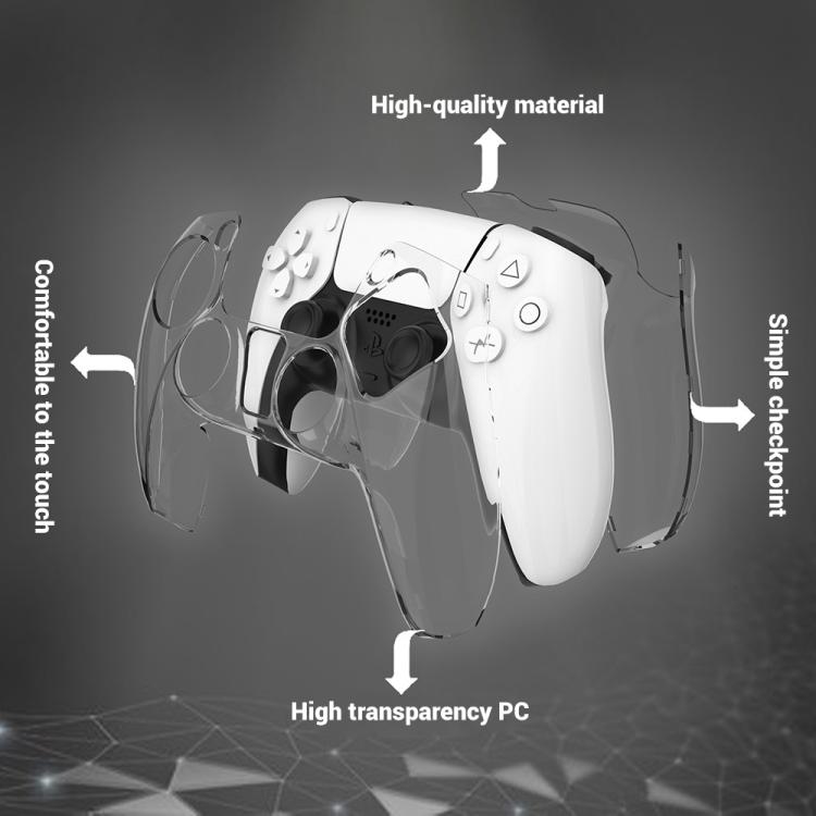 Custodia protettiva trasparente per controller Sony PS5