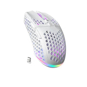 Mouse da gioco wireless SOLAKAKA SM600 con design cavo e illuminazione RGB a tre modalità.