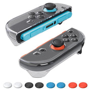 Set di 1 paio di custodie protettive in cristallo per PC e copri joystick XDcase., For Nintendo Switch 2 Joy-Con, For Nintendo Switch / Switch OLED Joy-Con