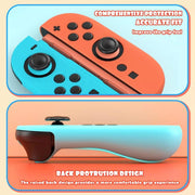 Set di 1 paio di custodie protettive in morbido silicone e cappucci per joystick XDcase, For Nintendo Switch / Switch OLED Joy-Con