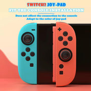 Set di 1 paio di custodie protettive in morbido silicone e cappucci per joystick XDcase, For Nintendo Switch / Switch OLED Joy-Con