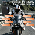 Auricolare Bluetooth lavalier QRSC-K91 AI Edition con display digitale a LED e cavo retrattile da 32 cm.