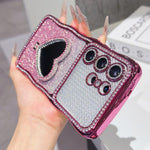 Custodia per telefono in TPU galvanizzato con glitter e specchietto porta strass a forma di stella., For Galaxy S26 Ultra 5G, For Galaxy S25 Ultra 5G