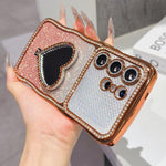 Custodia per telefono in TPU galvanizzato con glitter e specchietto porta strass a forma di stella., For Galaxy S26 Ultra 5G, For Galaxy S25 Ultra 5G