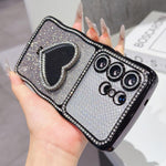 Custodia per telefono in TPU galvanizzato con glitter e specchietto porta strass a forma di stella., For Galaxy S26 Ultra 5G, For Galaxy S25 Ultra 5G