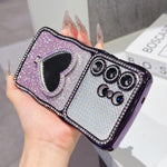 Custodia per telefono in TPU galvanizzato con glitter e specchietto porta strass a forma di stella., For Galaxy S26 Ultra 5G, For Galaxy S25 Ultra 5G