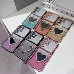 Custodia per telefono in TPU galvanizzato con glitter e specchietto porta strass a forma di stella., For Galaxy S26 Ultra 5G, For Galaxy S25 Ultra 5G