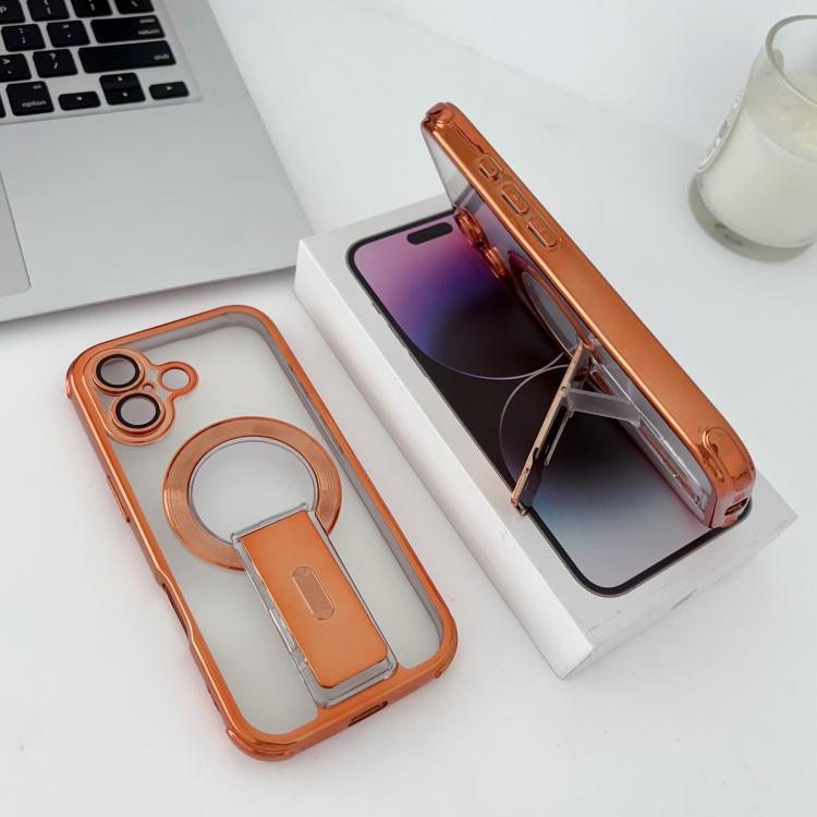 Custodia magnetica antiurto per telefono con airbag a quattro angoli elettrolitico Phantom, supporto invisibile, antiurto., For iPhone 17 Pro Max, For iPhone 17 Pro, For iPhone 17